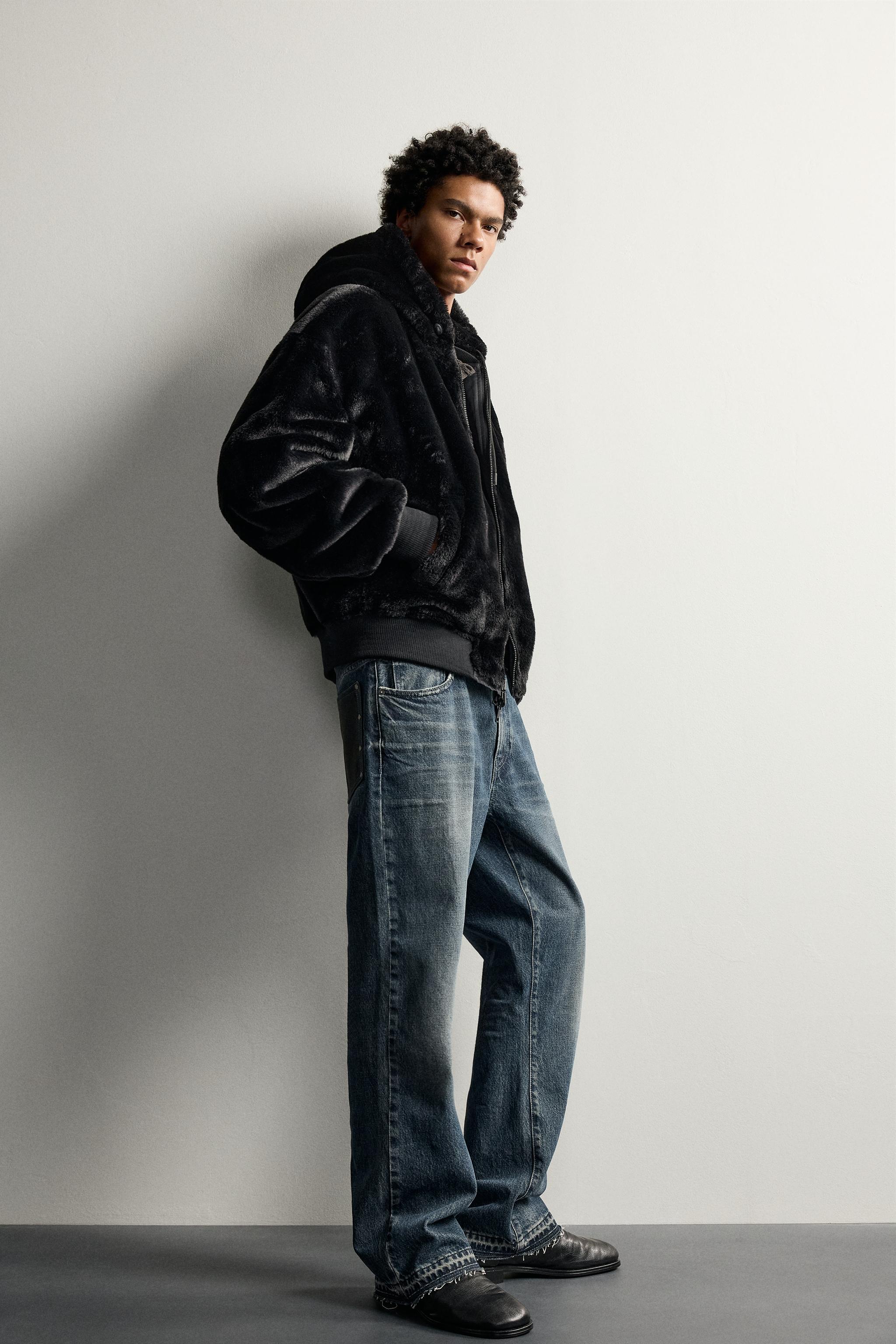 REVERSIBLE FAUX SHEARLING BOMBER JACKET